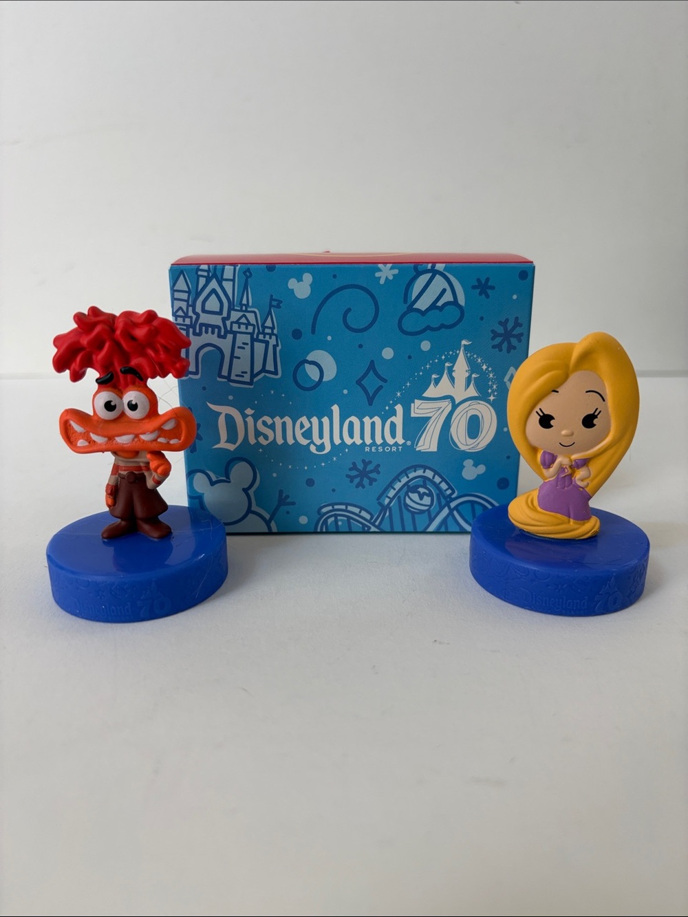 Disney Disneyland Resort 70th Anniversary Rapunzel & Anxiety Figure Toys
